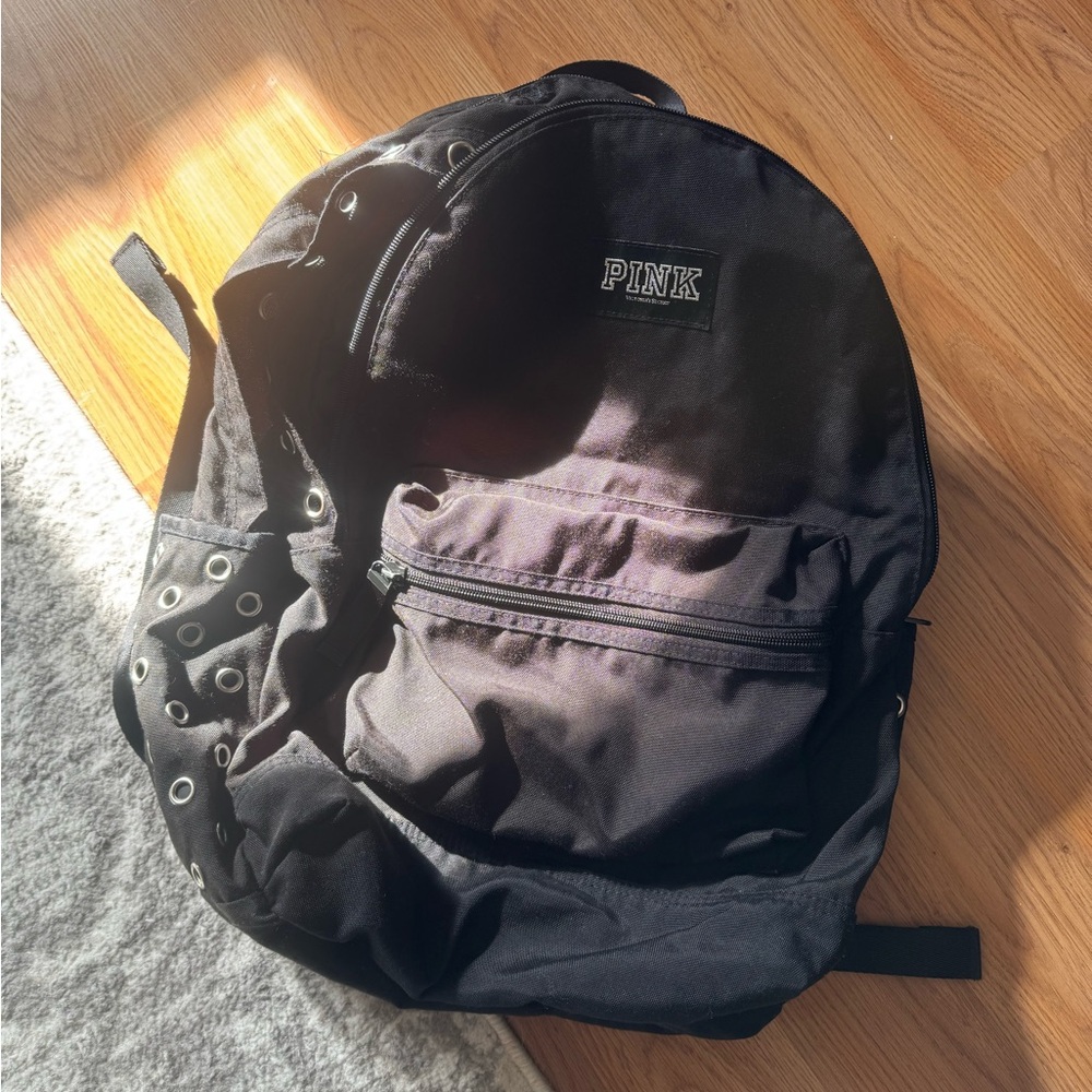 Victoria's Secret PINK Campus Backpack with silver grommet accents